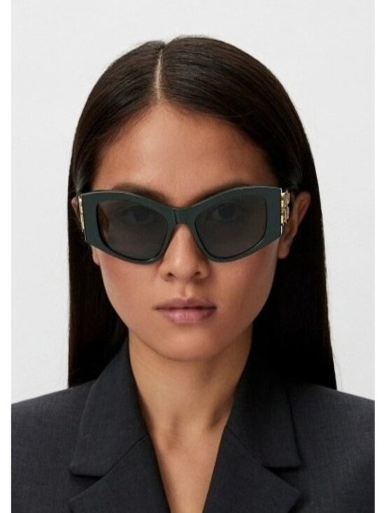 NEW BALENCIAGA BB0287S 005 GREEN CAT EYE WOMEN SUNGLASSES BALENCIAGA EYEWEAR main image 13